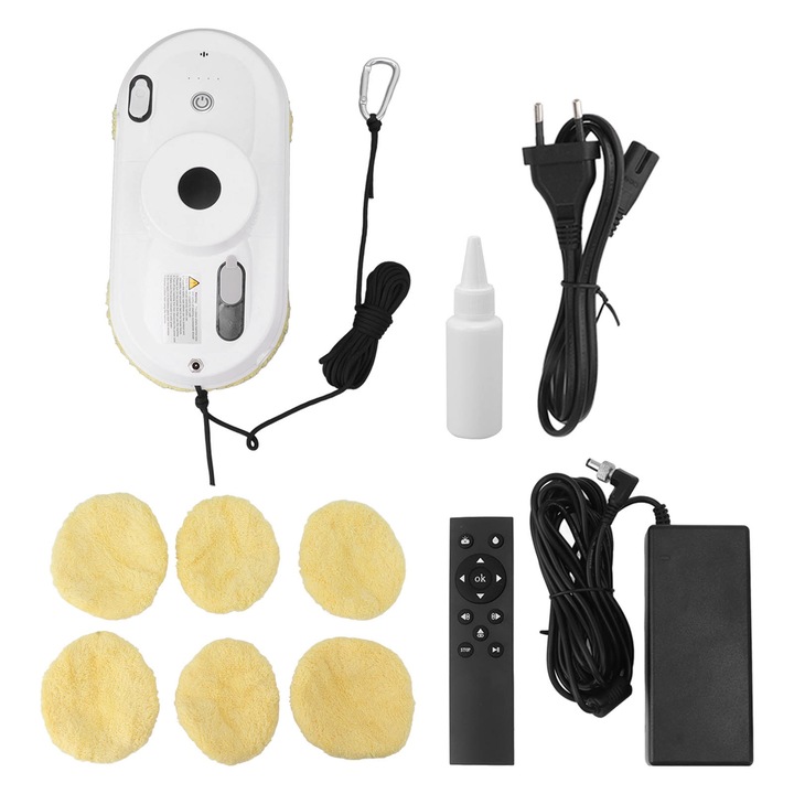Robot de curatat geamuri Jormftte, 2500pa, 60dB, 25x25x7.2cm, multicolor