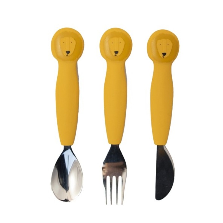 Set tacamuri Trixie, 3 piese, silicon, design animale, 15.5x3.5x1.5cm