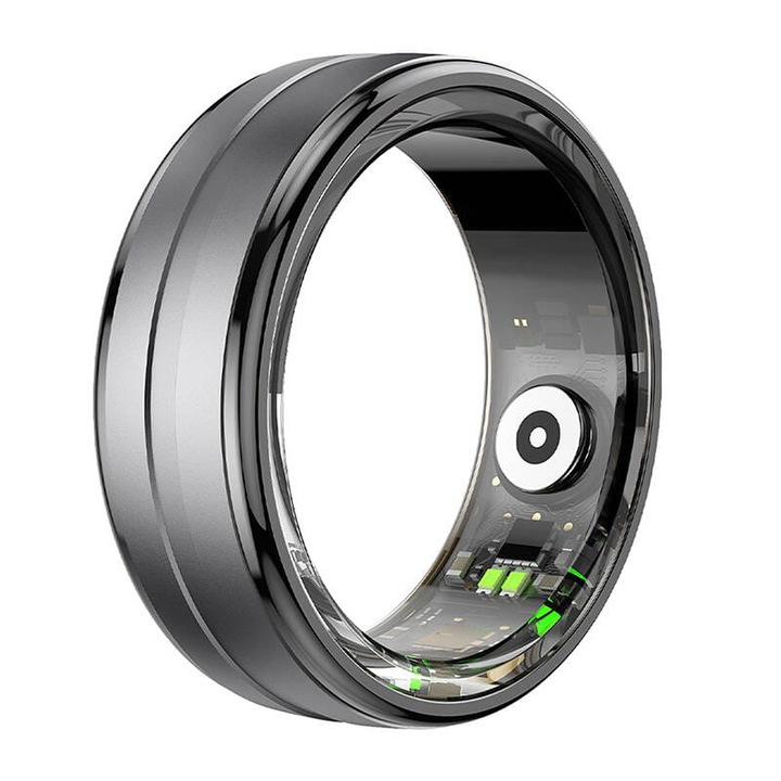 Смарт пръстен Colmi R06, 18.9mm, черен, с мониторинг на здравето, 21 спортни режима