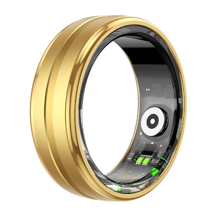 Смарт пръстен Colmi R06, 20.3mm, златист, мониторинг на здравето, 21 спортни режима