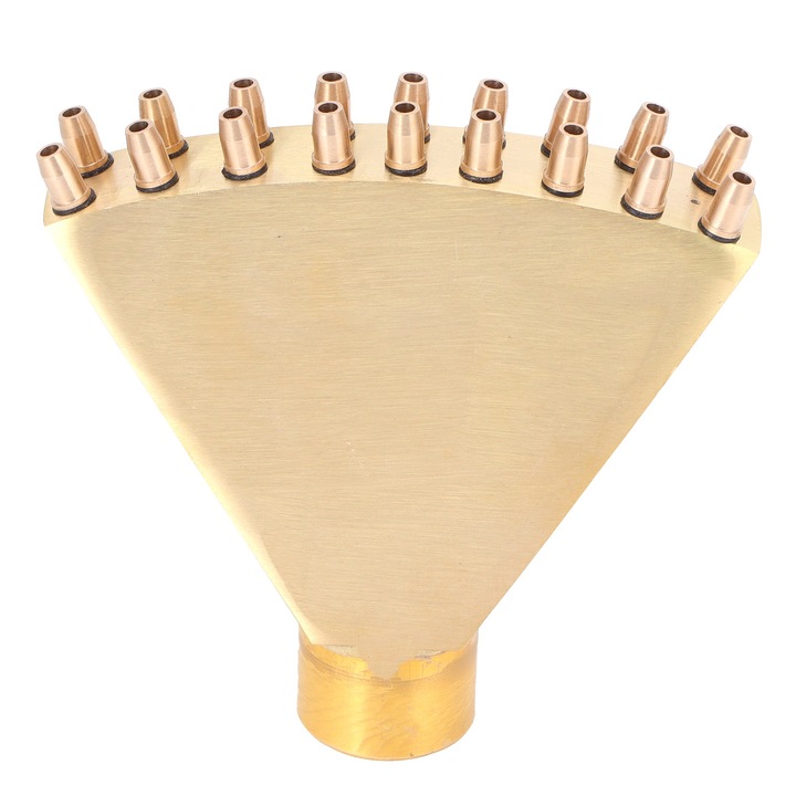 Jormftte sárgaréz szórófej, több fúvókás, főnixfarok alakú, kopásálló, G1in