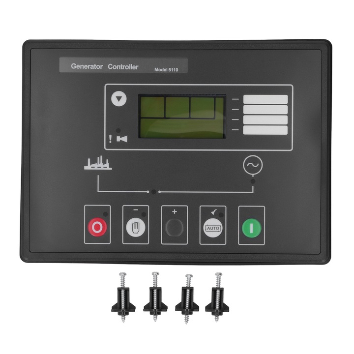 Controler generator diesel Mmgoqqt, automatizare pornire, protectie supratensiune, material ABS, 927g