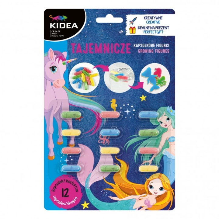 Set 12 figurine capsule misterioase, Kidea, multicolor, 15x150x230cm