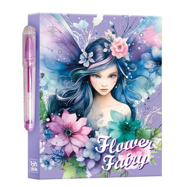 Set cu notite si carticele Flower Fairy Iris, Stnux, 8,5x8cm, 8,5x6cm, 7,3x2,3cm, multicolor