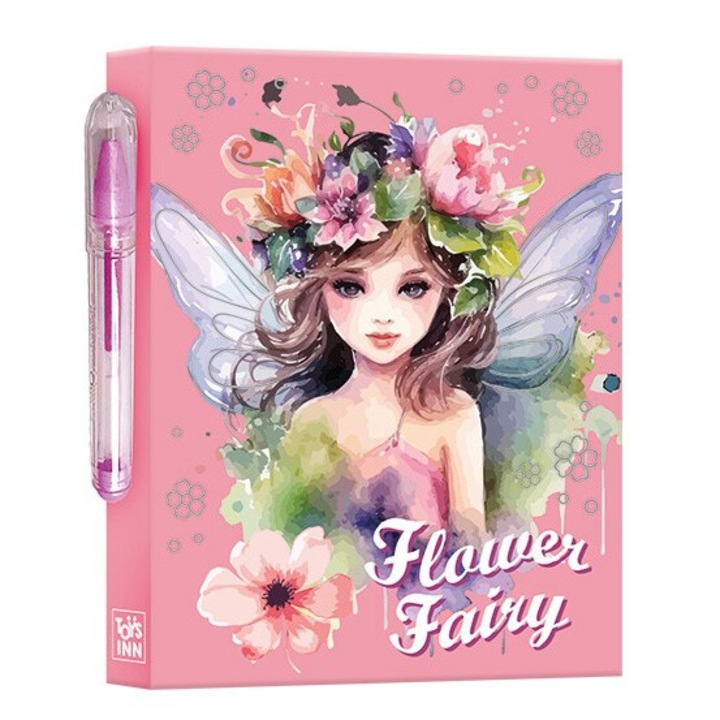 Set cu notite si biletele autoadezive Flower Fairy Bellisa, Stnux, 8,5x8cm, 8,5x6cm, 7,3x2,3cm, multicolor