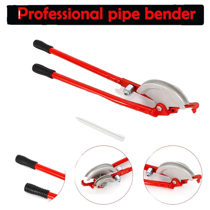 Masina manuala de indoit tevi, 15mm si 22mm, constructie metalica robusta, 2 role de presiune, 750mm