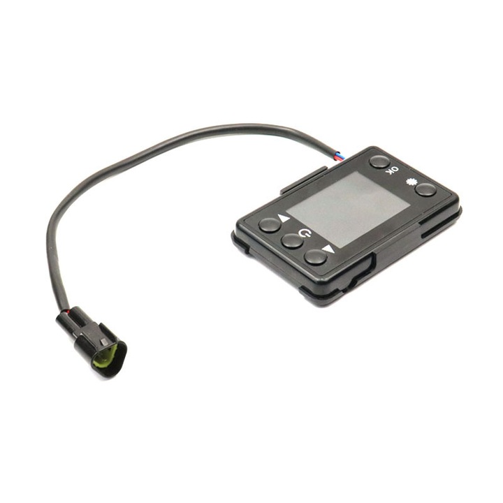 QttvbTna vezérlő, 12V/24V, kompakt kivitel, légfűtés funkció