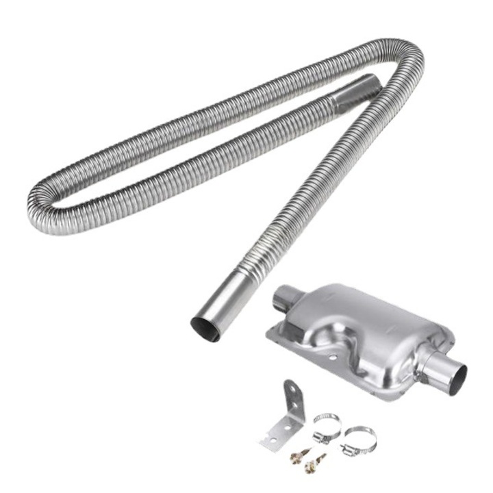 Изпускателна тръба за автомобилен нагревател, QttvbTna, неръждаема стомана, компактен дизайн, лесен за инсталиране