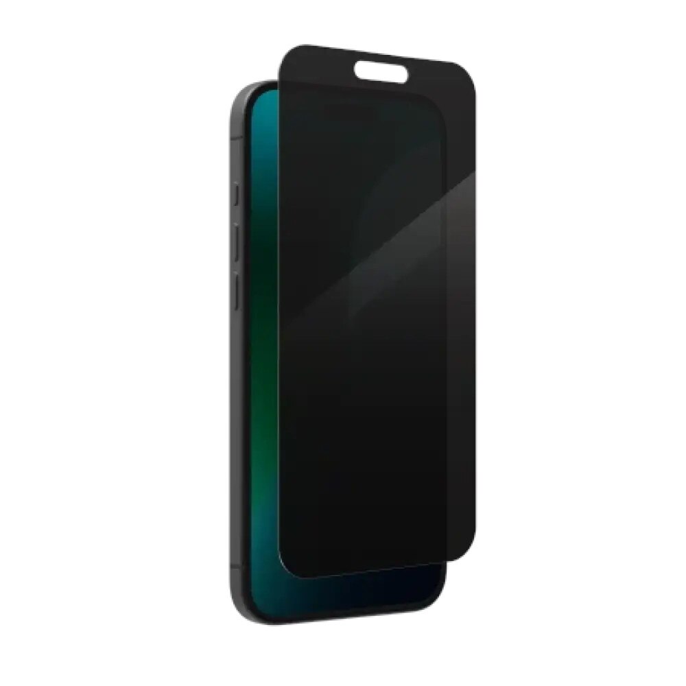 Folie sticla securizata ZAGG Invisibleshield Glass Elite Privacy 360 compatibila cu iPhone 16 Plus / 15 Plus, Negru