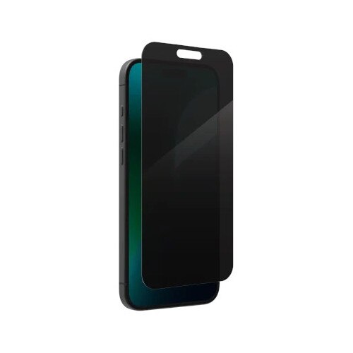 Folie sticla securizata ZAGG Invisibleshield Glass Elite Privacy 360 compatibila cu iPhone 16 Plus / 15 Plus, Negru