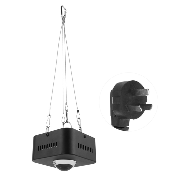 Лампа за растеж на растения Jormftte, пълен спектър, 50W, розова, 11x11x5.3 см