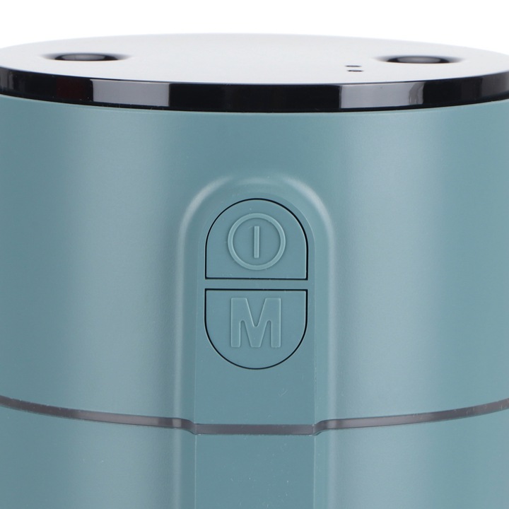 800 ml-es kettős permetezésű légpárásító éjszakai fénnyel, intelligens gesztusérzékelővel, USB töltéssel, zöld