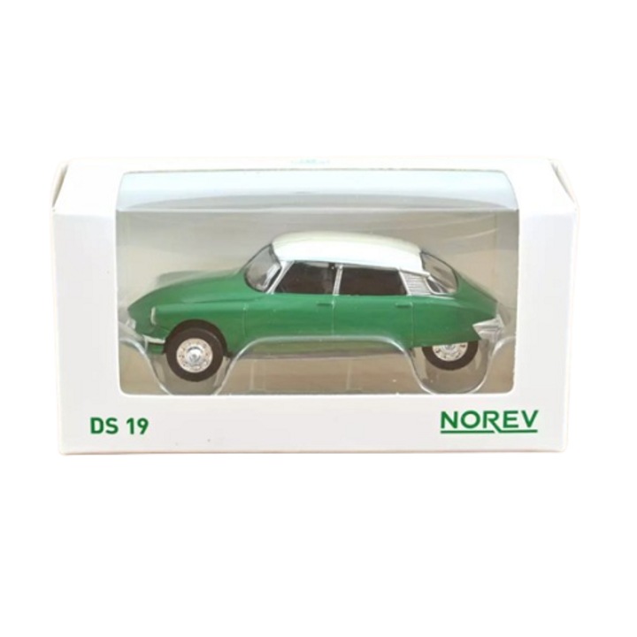 Citroen DS19 autómodell, típus 1958, zöld, Norev 1/58