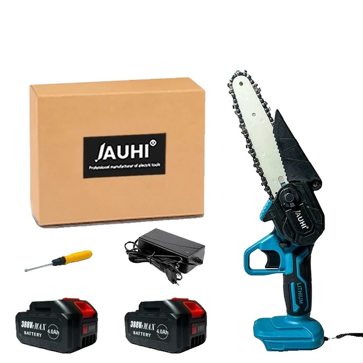 Láncfűrész, 6 hüvelykes, 2 elem 388VF, 18V, 2,01 kg, 380x110x105mm