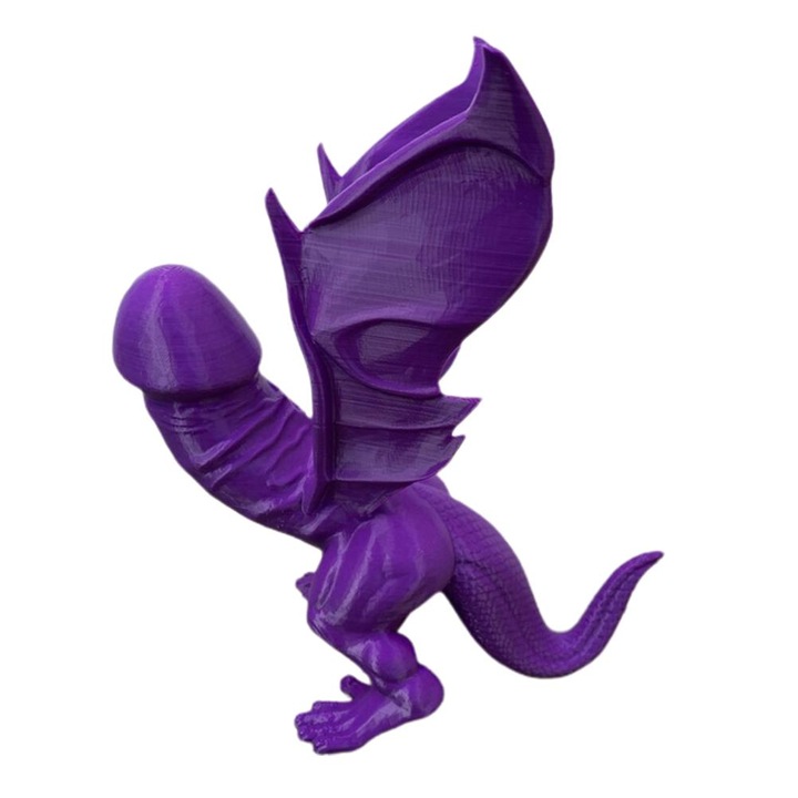 Gyanta dinoszaurusz figura, Jormftte, 15 cm, lila