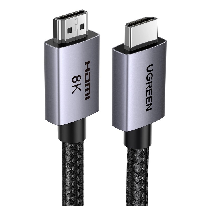 Ugreen HDMI кабел, 2.1, 8K, 5 м, сив, VRR, поддръжка на HDR