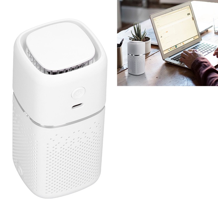 Jormftte hordozható légtisztító, 30 millió negatív ion, 5V, irodai és autós használatra, 203g