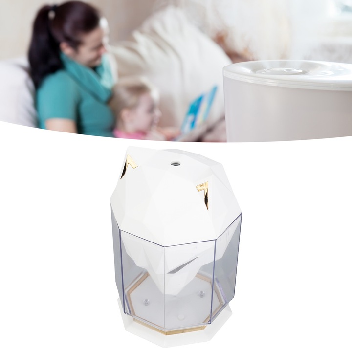 Jormftte párásító, farkasfej design, ABS anyag, 5V, 310g