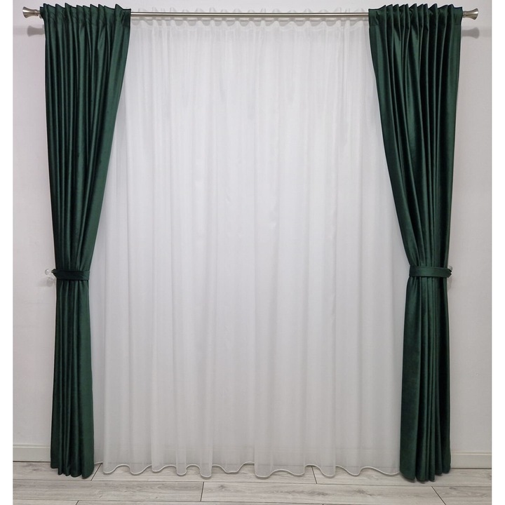 Khaki bársony drapéria, 2 db x 100 x 230