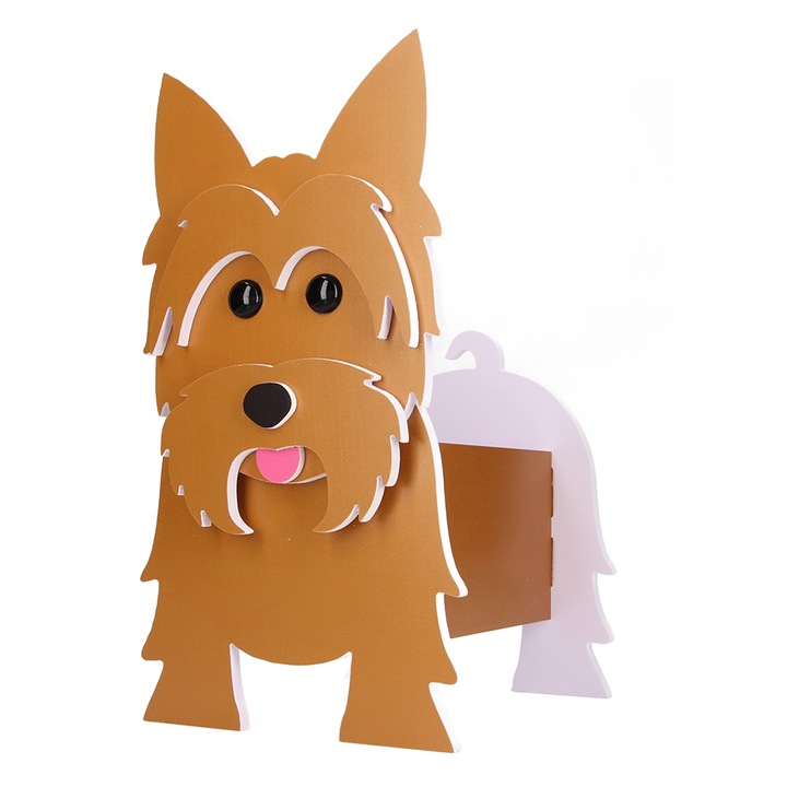 Kutyás virágcserép, Jormftte, PVC, modern design, könnyű, 30x25cm