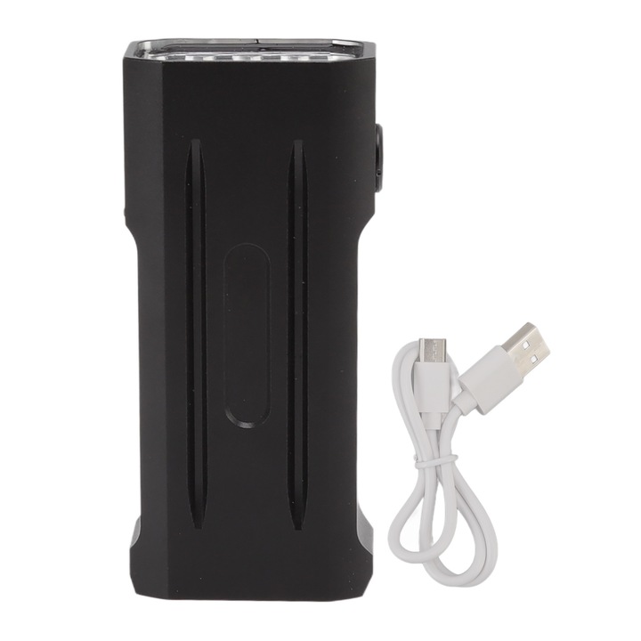 LED фенер, Longziming, Алуминий, IPX5, 13000 lm, 10000mAh