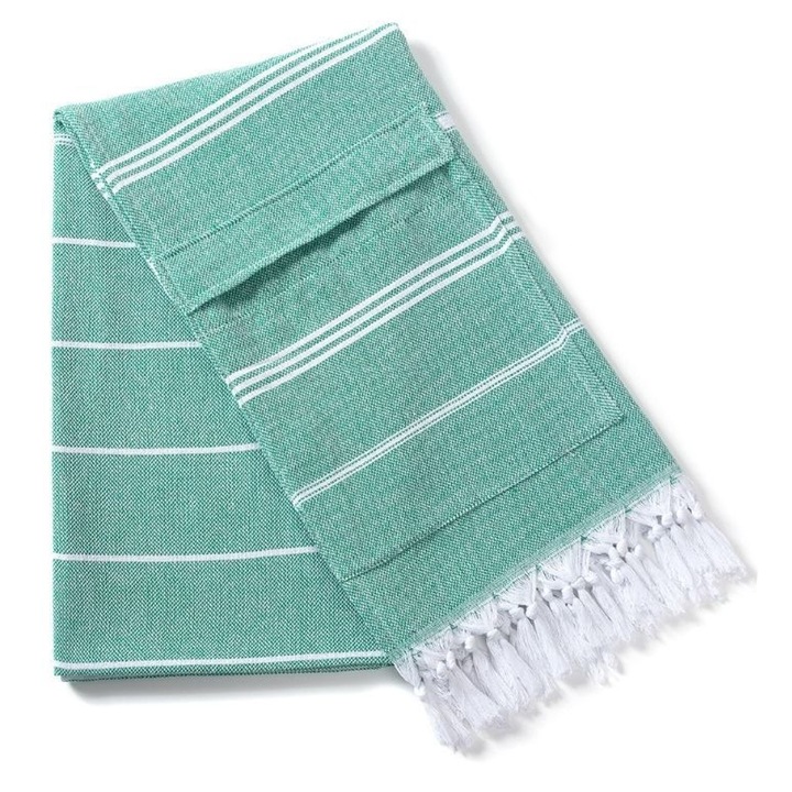 Голяма плажна кърпа, 100x180 см, бързосъхнеща, супер абсорбираща