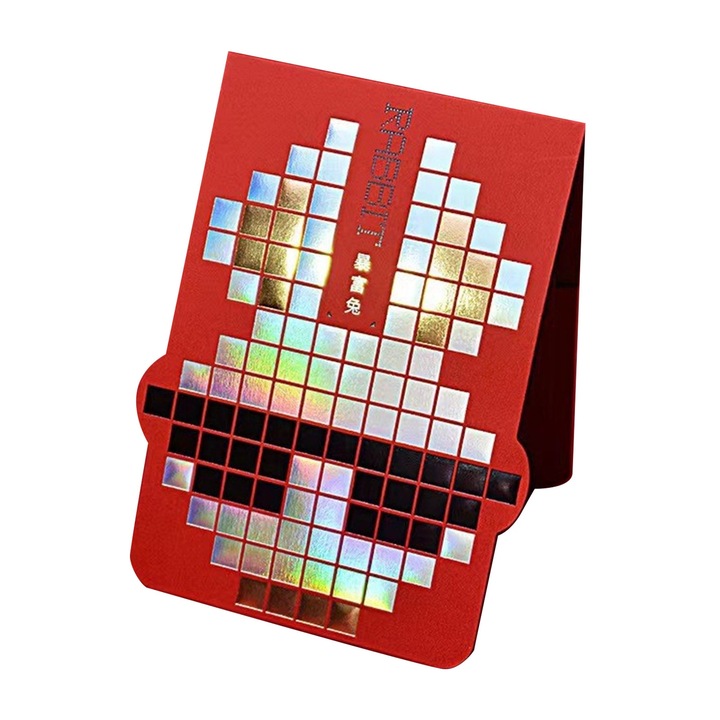 Kínai piros borítékok, Jormftte, nyúl design, környezetbarát papír, szett a 2023-as Tavaszi Fesztiválra