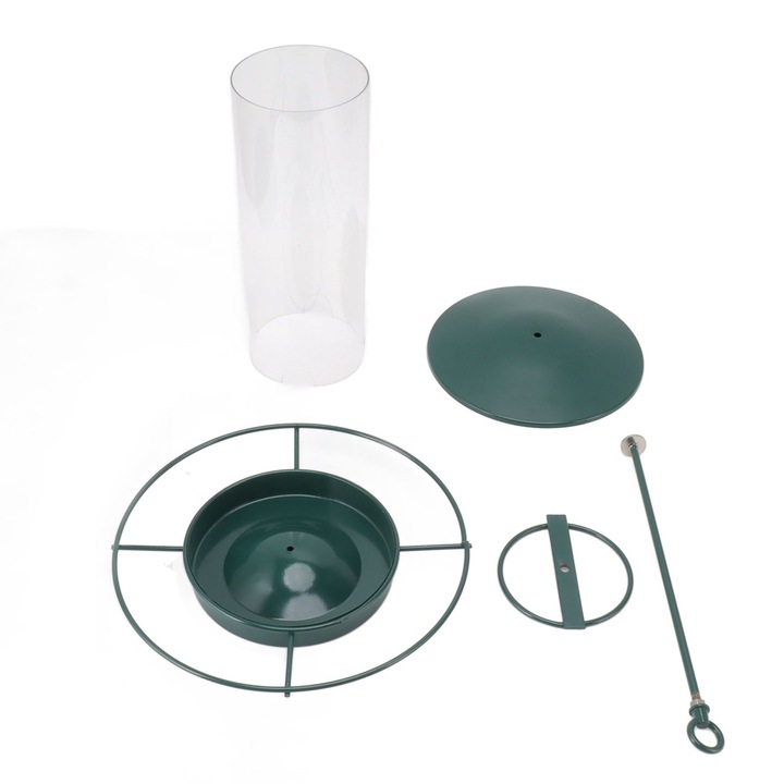 Jormftte madáritató, nagy kapacitású, fém, stabil tartóval, kültéri