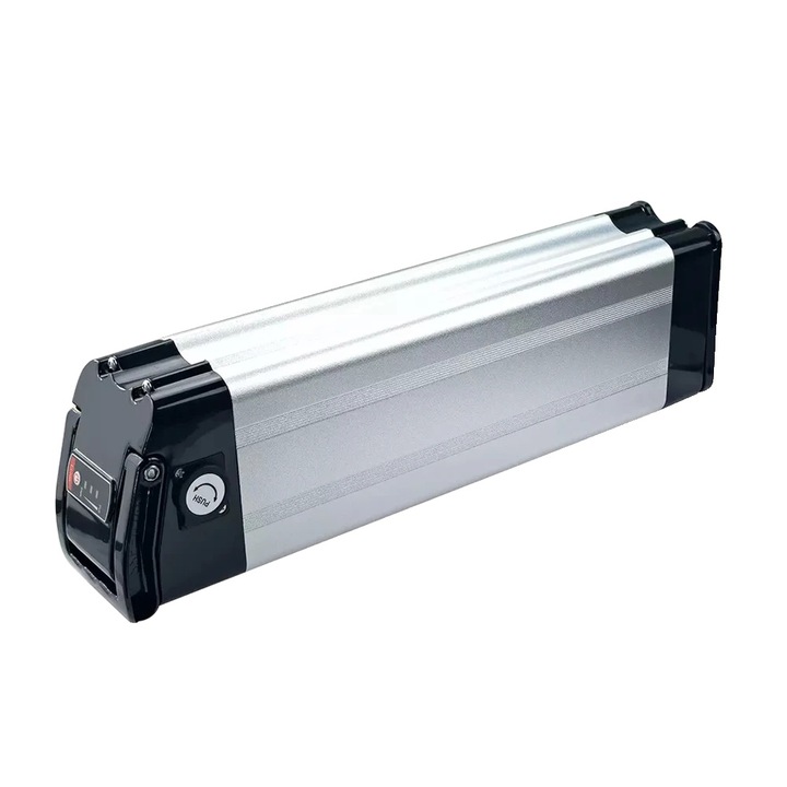 Li-ion батерия 36V 13Ah, съвместима с електрически велосипеди, размери 113x75x388mm, комплект със зарядно 42V 2A