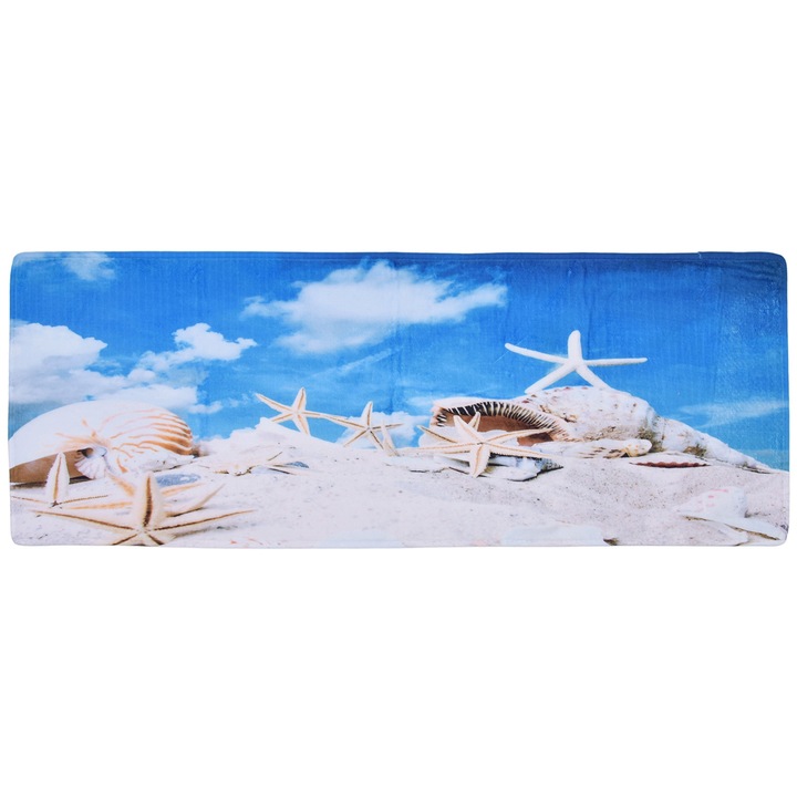 Килим, противоплъзгащ, мек, декоративен, 60х180см, многоцветен