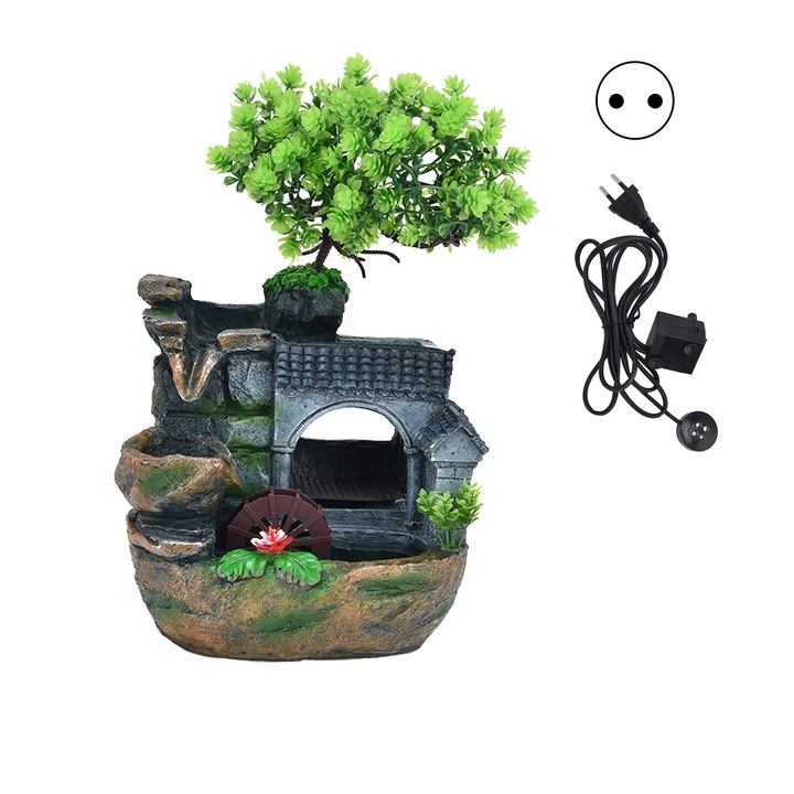 Фонтан TNEAYWHE, Фън Шуй, декоративен, настолен, за дома, офиса, 220V