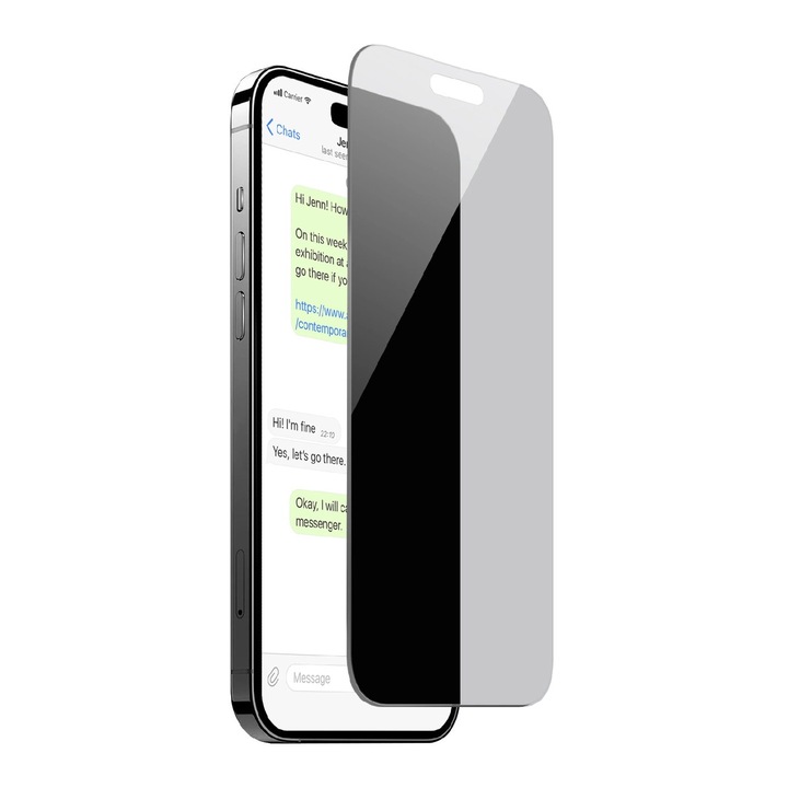 Védőfólia iPhone 16 / iPhone 15 készülékhez, Puro, Edzett üveg, Szennyeződésvédelem, 9H, Átlátszó