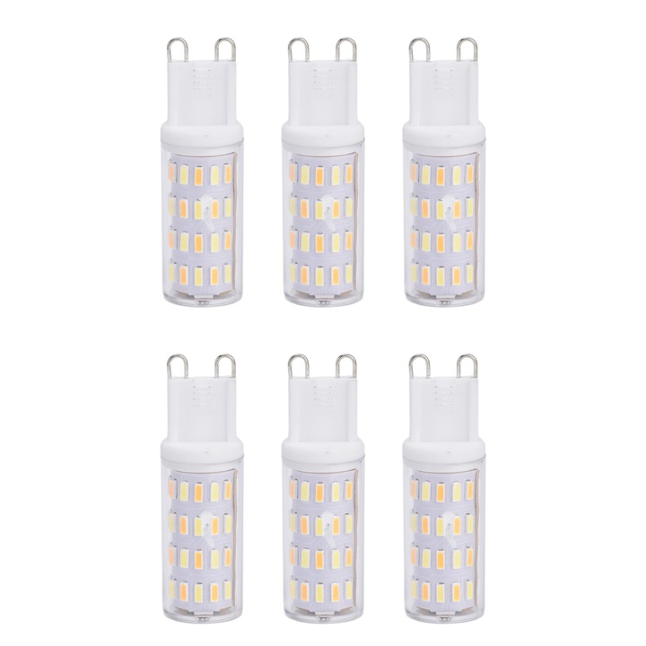 Set 6 db 5W G9 Izzó, 3 Fényhőmérséklet, Bizaical, IP45, 230V