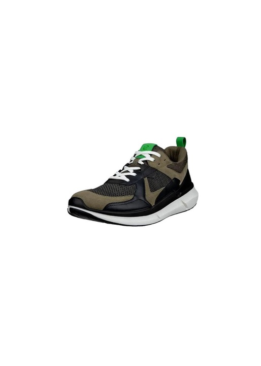Pantofi barbati Biom 2.2, Ecco, Sintetic, Negru/Verde, 44 EU