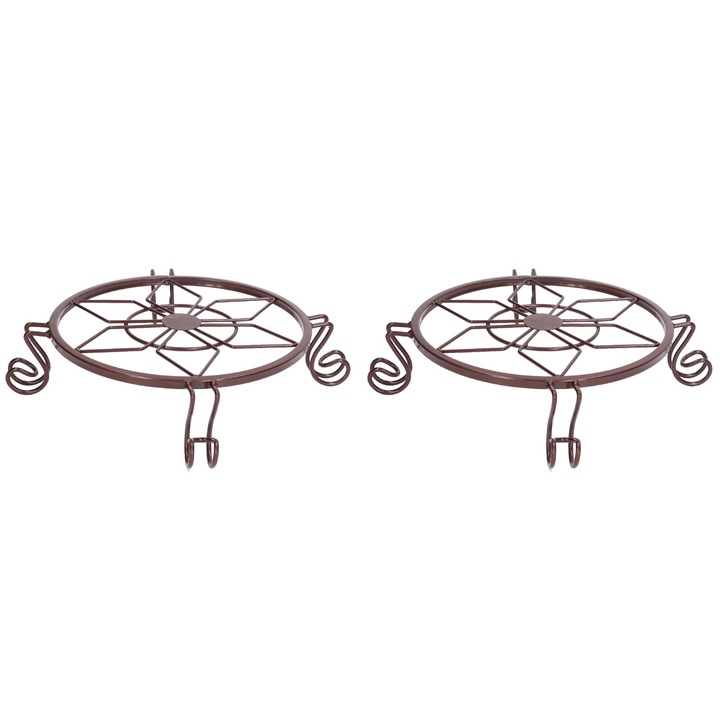 Virágtartó állvány, Jormftte, 2 db-os készlet, alumínium, rozsdamentes, bronz