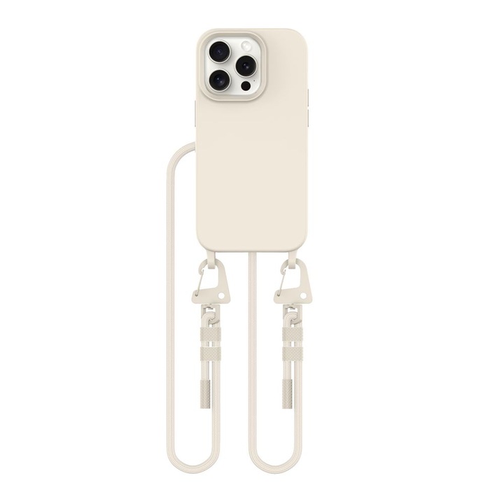 Калъф за шнур TECH-PROTECT MagNecklace MagSafe, съвместим с iPhone 15 Pro Latte