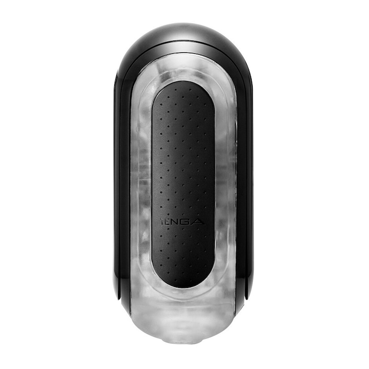 Мастурбатор Tenga, Flip Zero, 4 текстури, 18x7 см, Прозрачен/Черен
