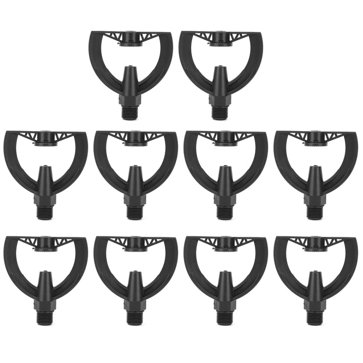 10 db Jormftte szórófej készlet, G1/2, menetes, kerti öntözéshez, műanyag, tartós, könnyen használható