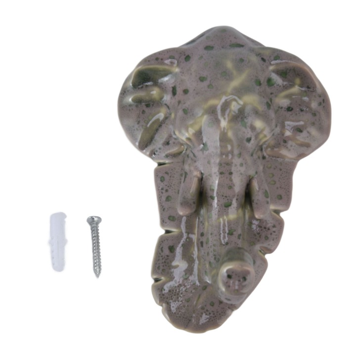 Kerámia elefánt alakú akasztó, Jormftte, északi stílusú, dekoratív