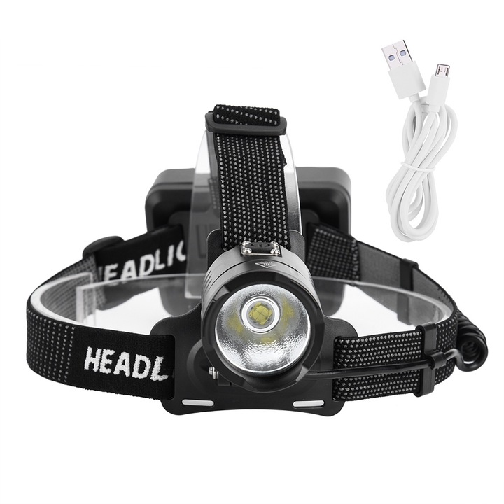 LED фар P70, Jormftte, алуминий, 6800lm, водоустойчив, черен