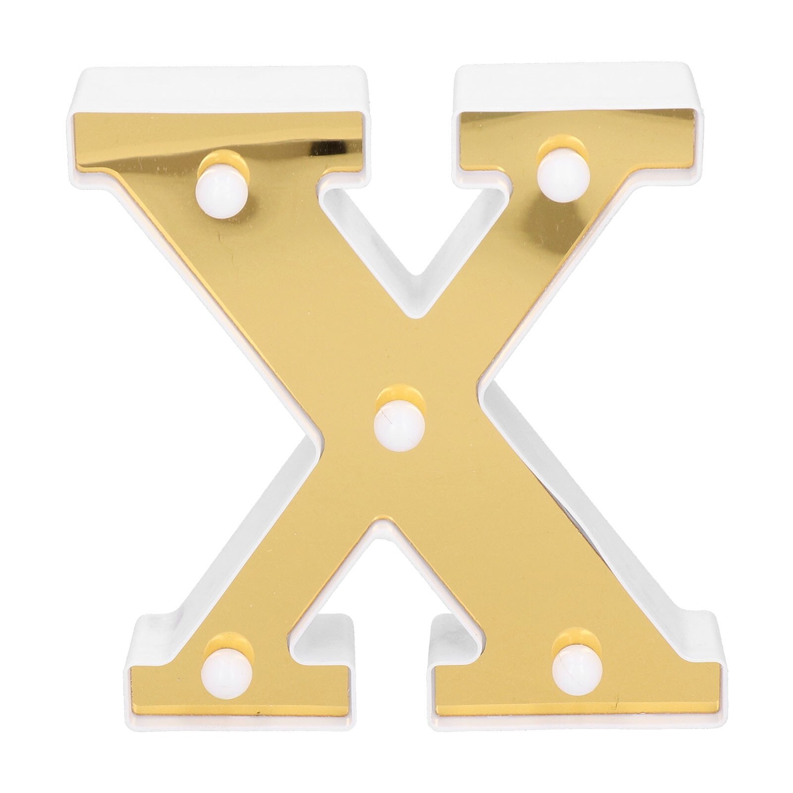 Lampa decorativa alfabet, Jormftte, model X, aurie, 16x14.5x3cm - eMAG.ro