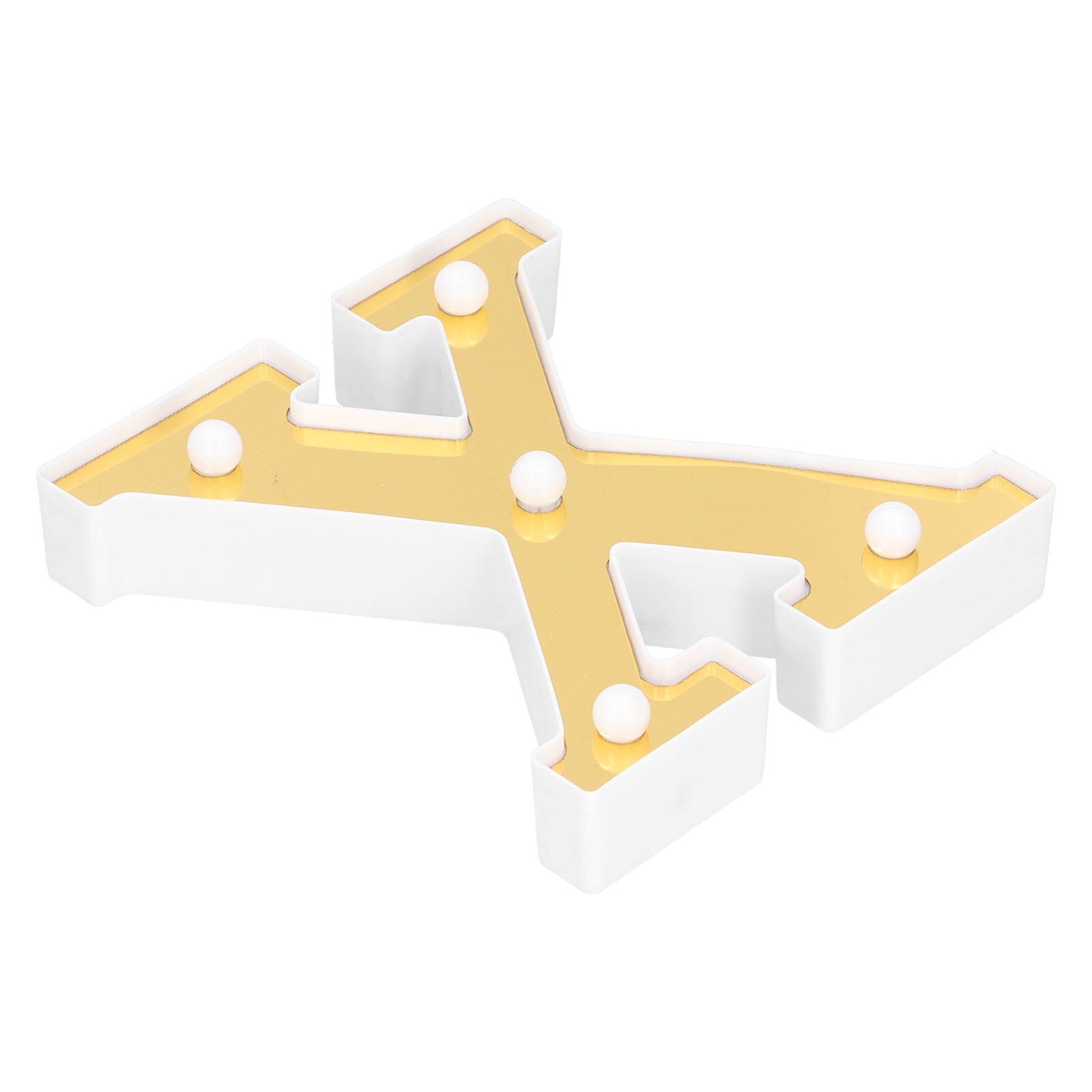 Lampa decorativa alfabet, Jormftte, model X, aurie, 16x14.5x3cm - eMAG.ro