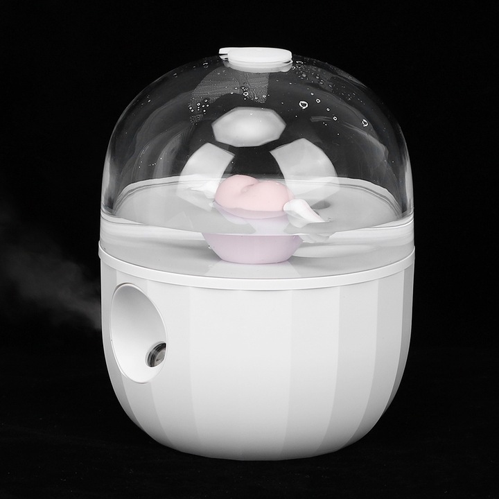 Légnedvesítő, longziming, fehér, 9x9x11,1 cm, nagy kapacitású, irodai/otthoni használatra