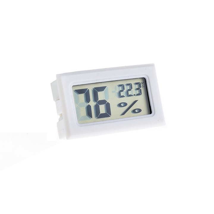Mmgoqqt мини дигитален термометър, хигрометър, LCD, влажност 10%-99%, -50 до 70°C, за вътрешна употреба