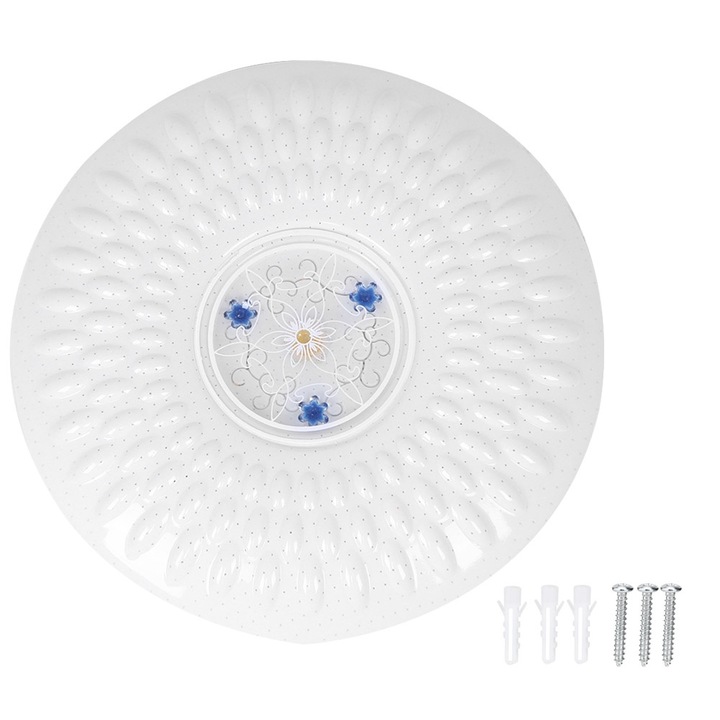 Jormftte intelligens mennyezeti lámpa, 48W, RGB+CW, alkalmazásvezérelt, 35x35x10cm, fehér