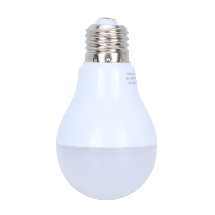 LED Izzó 7W, Jormftte, meleg fehér 2700K, radar indukciós technológia, méret 6x10.5cm, 1 db-os szett.