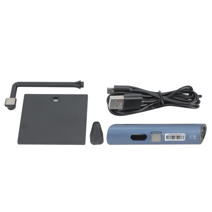 Kék negatív ionos légtisztító detektor Autós légszűrő formaldehid eltávolító USB tápellátással