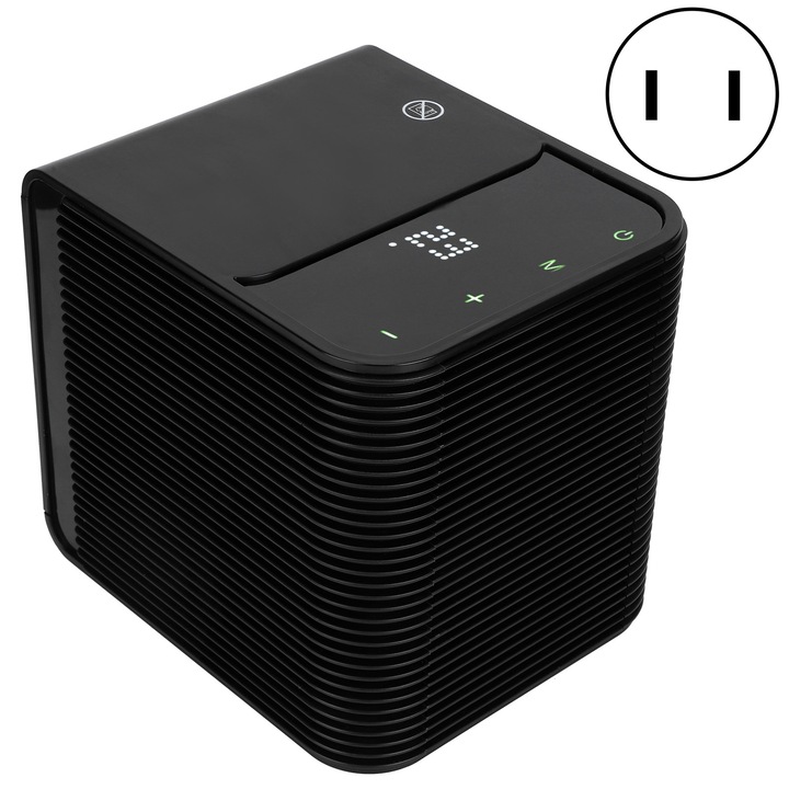 Hordozható kerámia elektromos fűtés beltéri, irodai, otthoni, hálószoba, asztali használatra, USA csatlakozó 110 V 1500 W