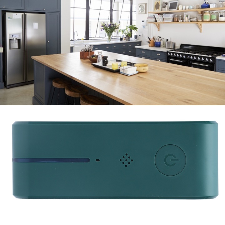 Jormftte légtisztító, zöld, 90-240V, 1W, 40 millió negatív ion/mp, irodába és fürdőszobába