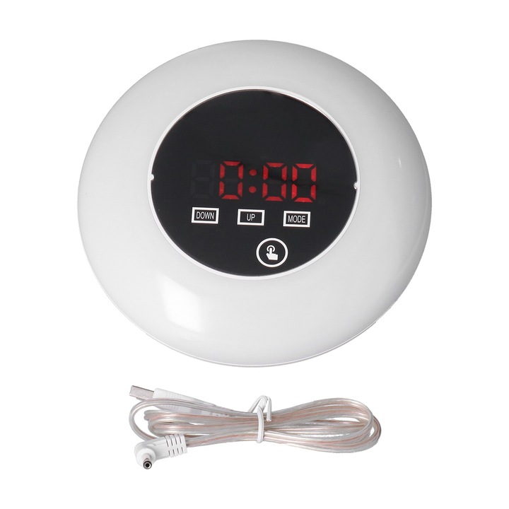 Jormftte asztali óra, digitális LED, hőmérővel, 7 színben, 14.5cm